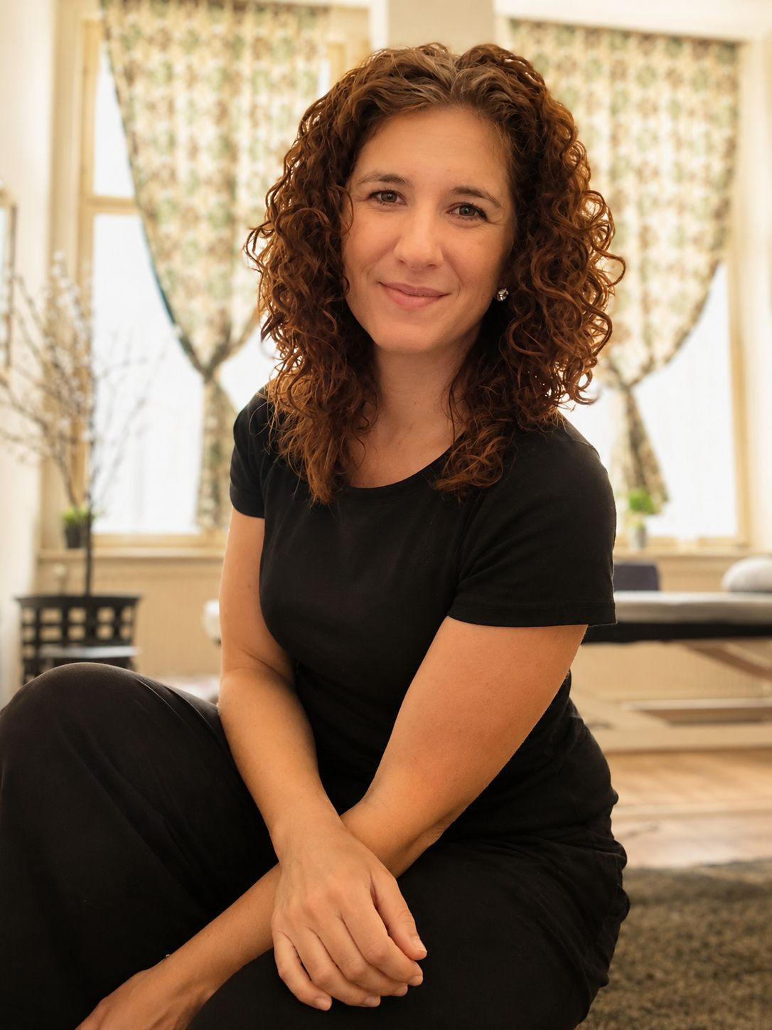 Masérka Anna Beránková ve svém masážním salónu v Jablonci nad Nisou